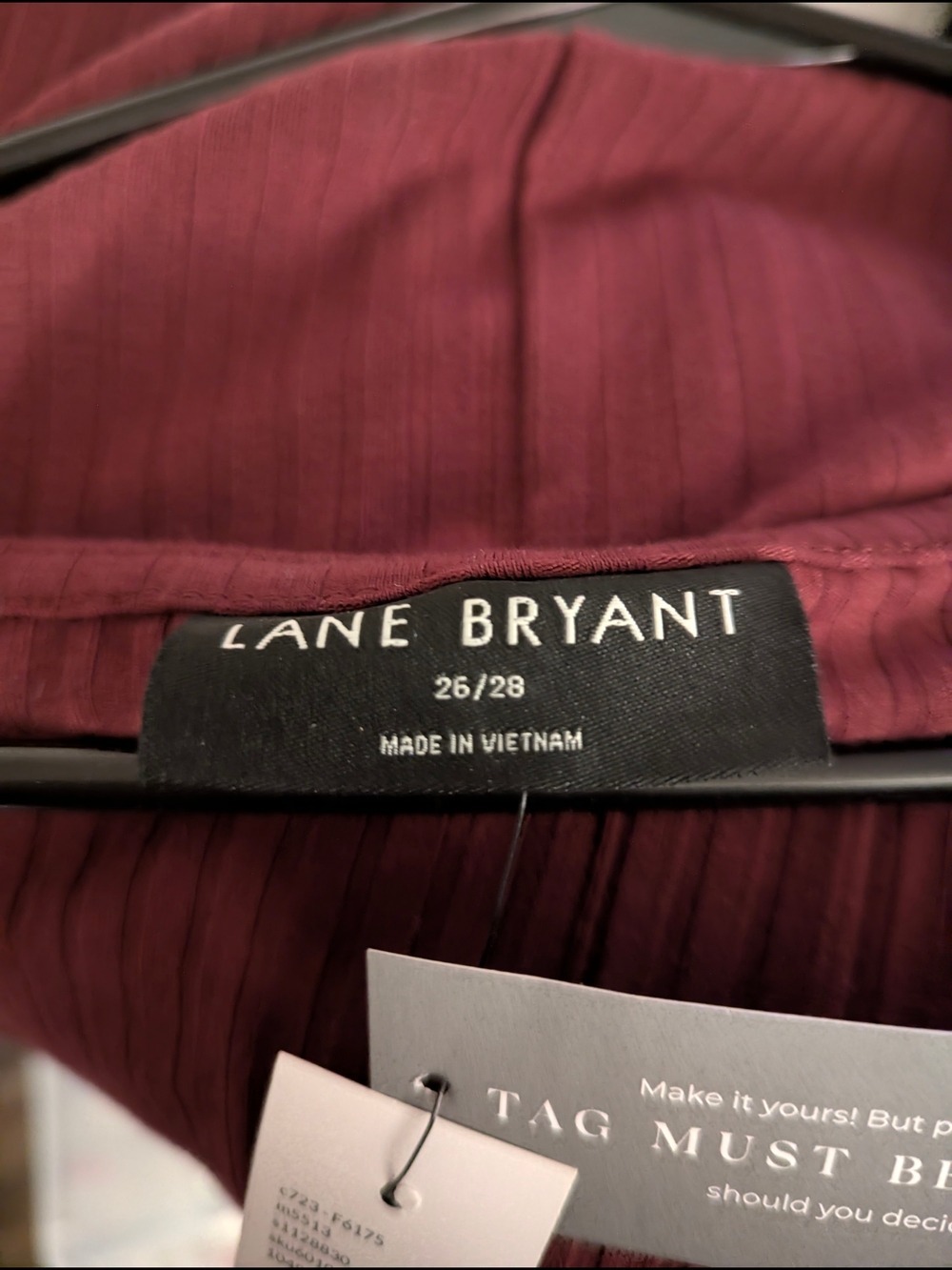 NWT- Lane Bryant: Burgundy Dress Sz 26/28 - Picture 9 of 9